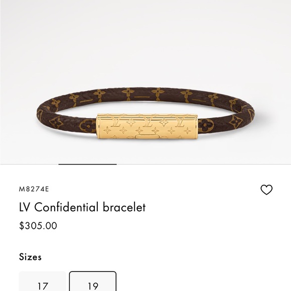 Louis Vuitton Confidential Bracelet - Picture 1 of 4